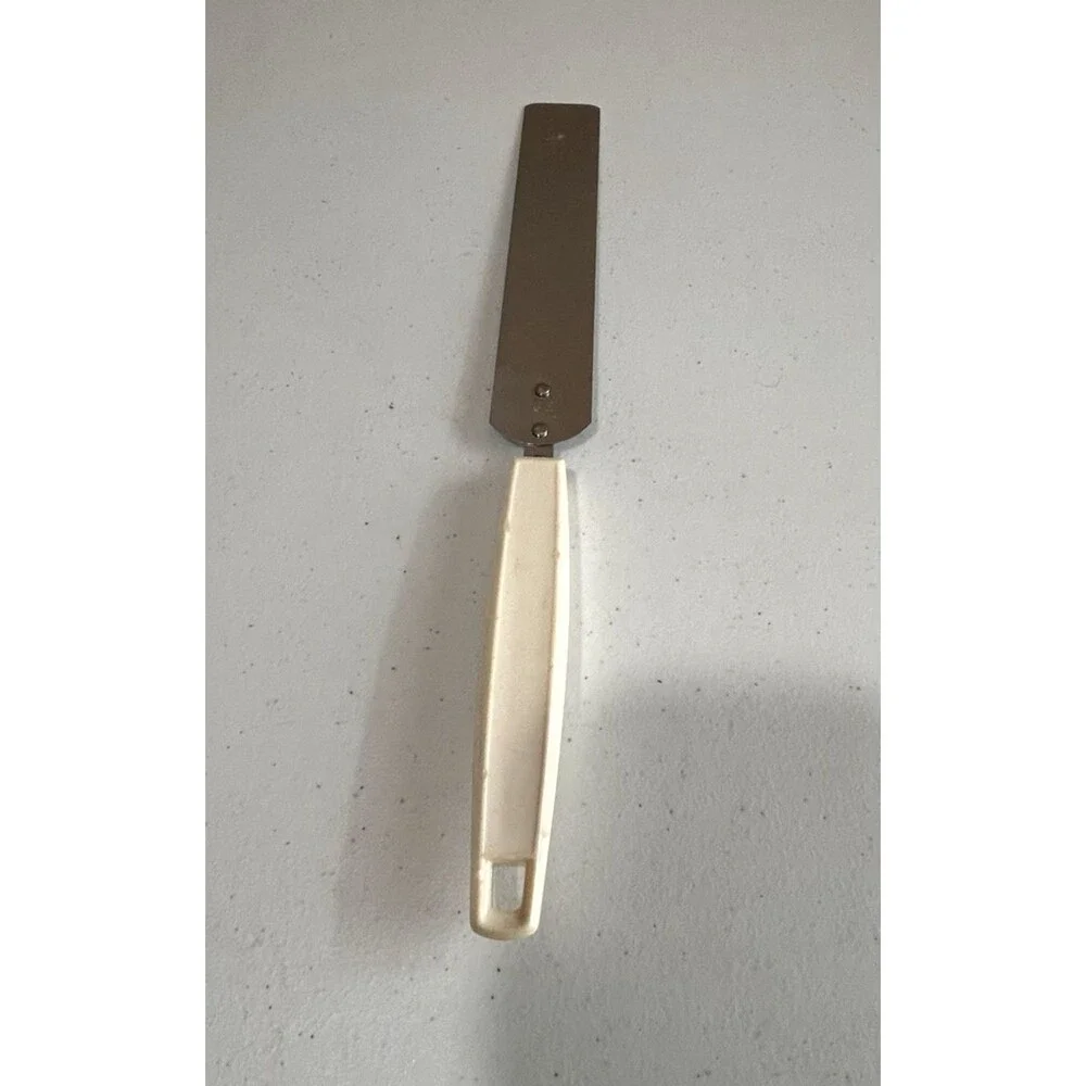 Vtg EKCO Stainless Steel Frosting Icing Spreader Spatula Plastic White Handle
